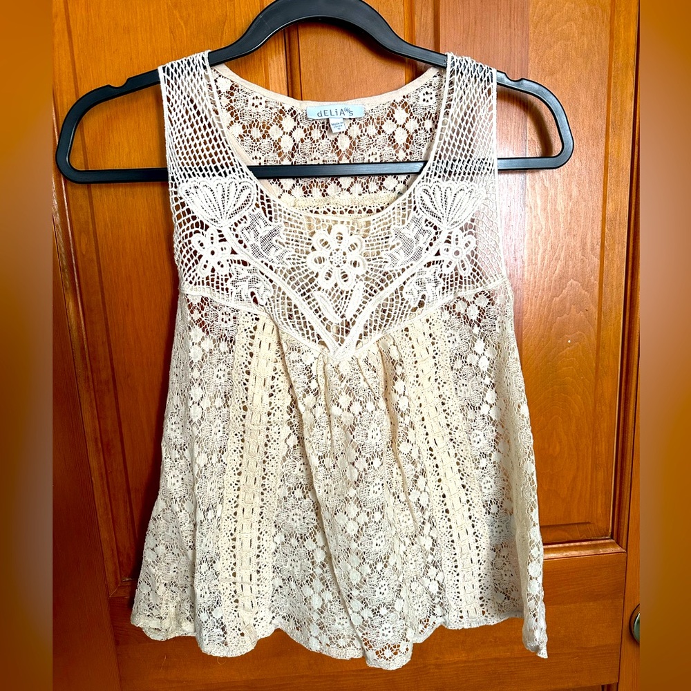 Delia’s Small Lace Tank Top